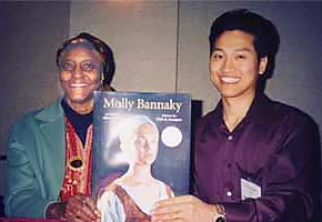 Alice McGill, Author of Molly Bannaky with illustrator, Chris Soentpiet